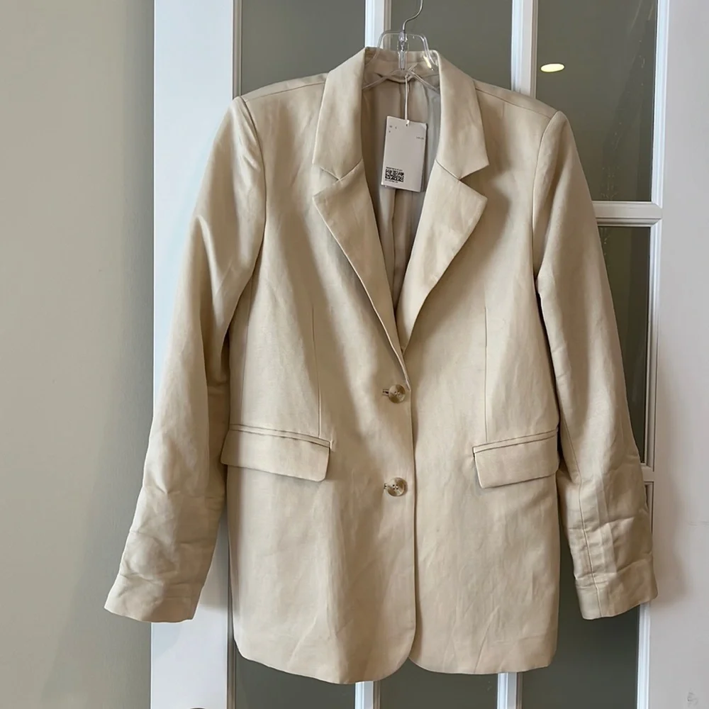 & Other Stories linen lyocell suit jacket - Picture 1 of 6